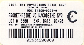 This is an image of the label for Promethazine VC with Codeine Syrup 473 mL.