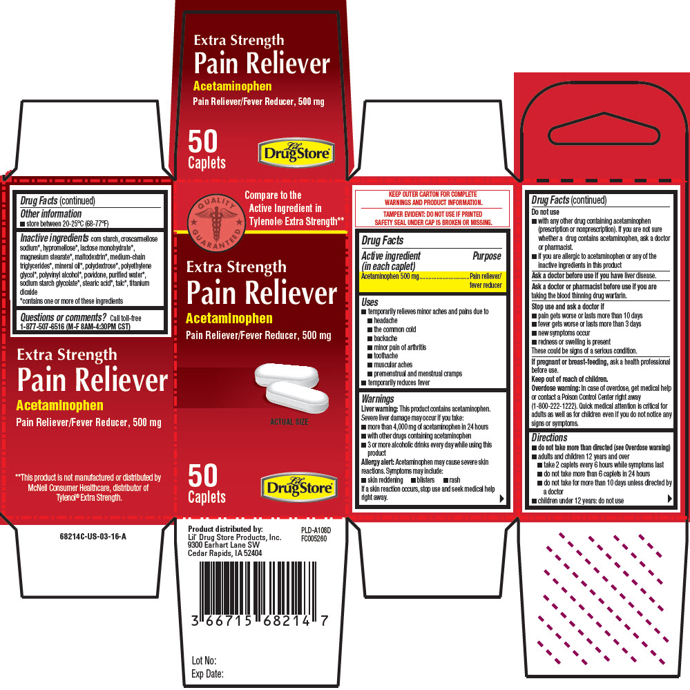 PRINCIPAL DISPLAY PANEL - 500 mg Caplet Bottle Carton