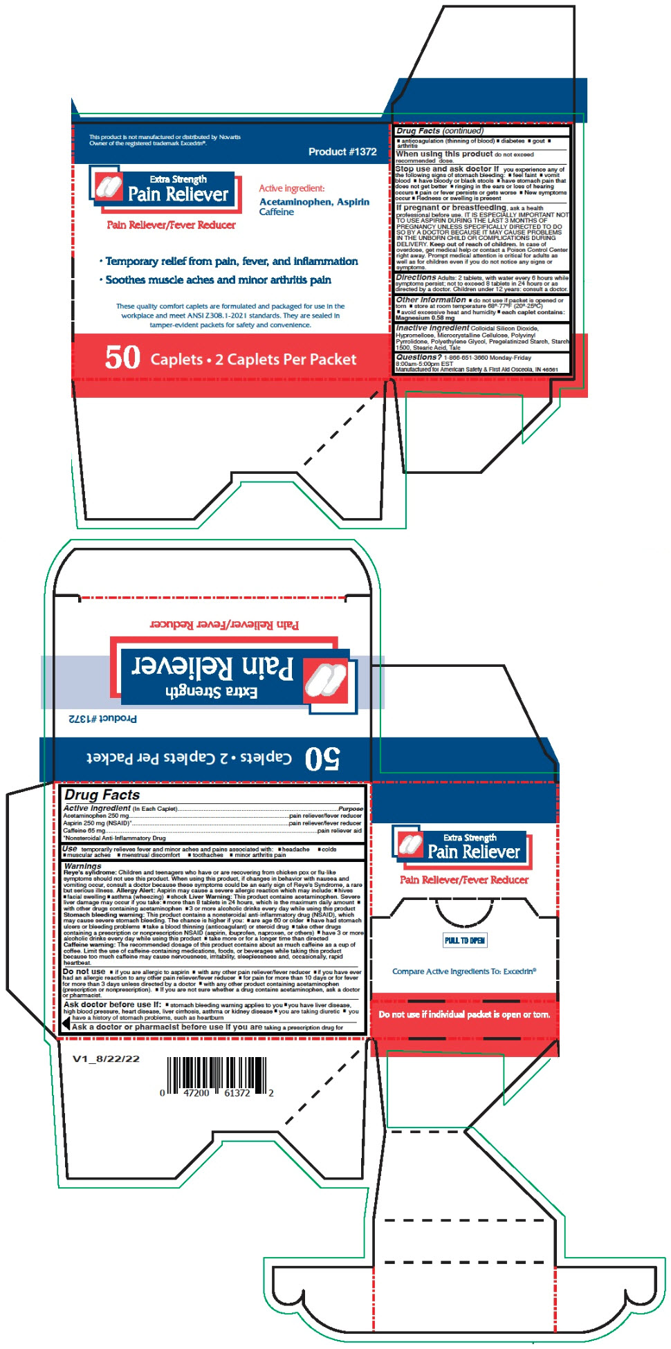 PRINCIPAL DISPLAY PANEL - 50 Caplet Packet Box