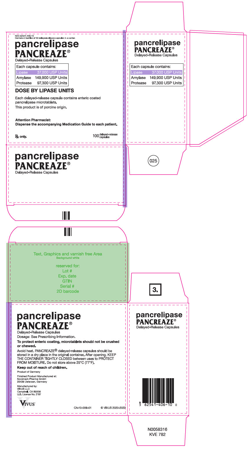 PRINCIPAL DISPLAY PANEL - 100 Capsule Bottle Carton - NDC 62541-406-10
