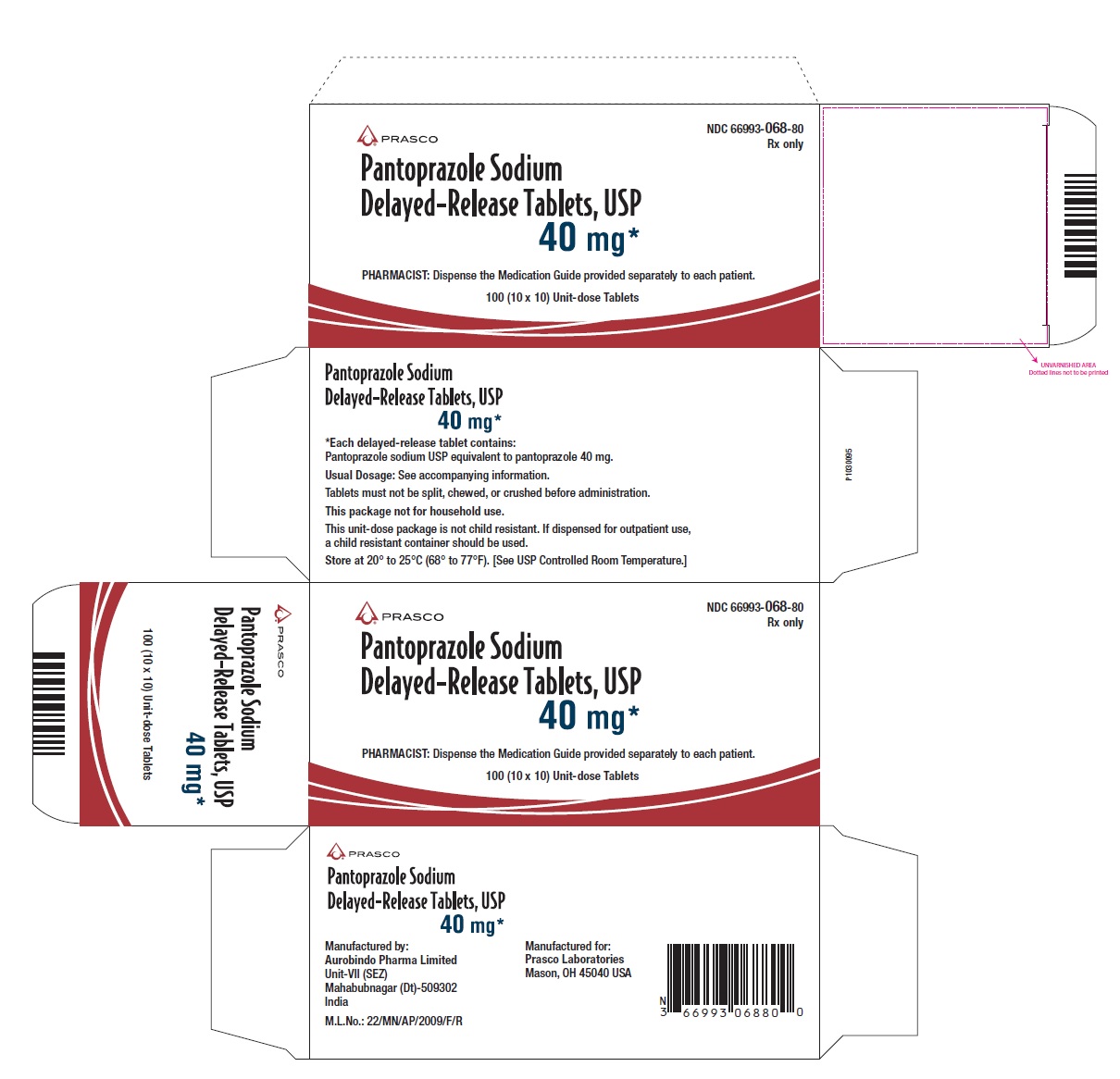 PACKAGE LABEL-PRINCIPAL DISPLAY PANEL - 40 mg Blister Carton (10 x 10 Unit-dose)