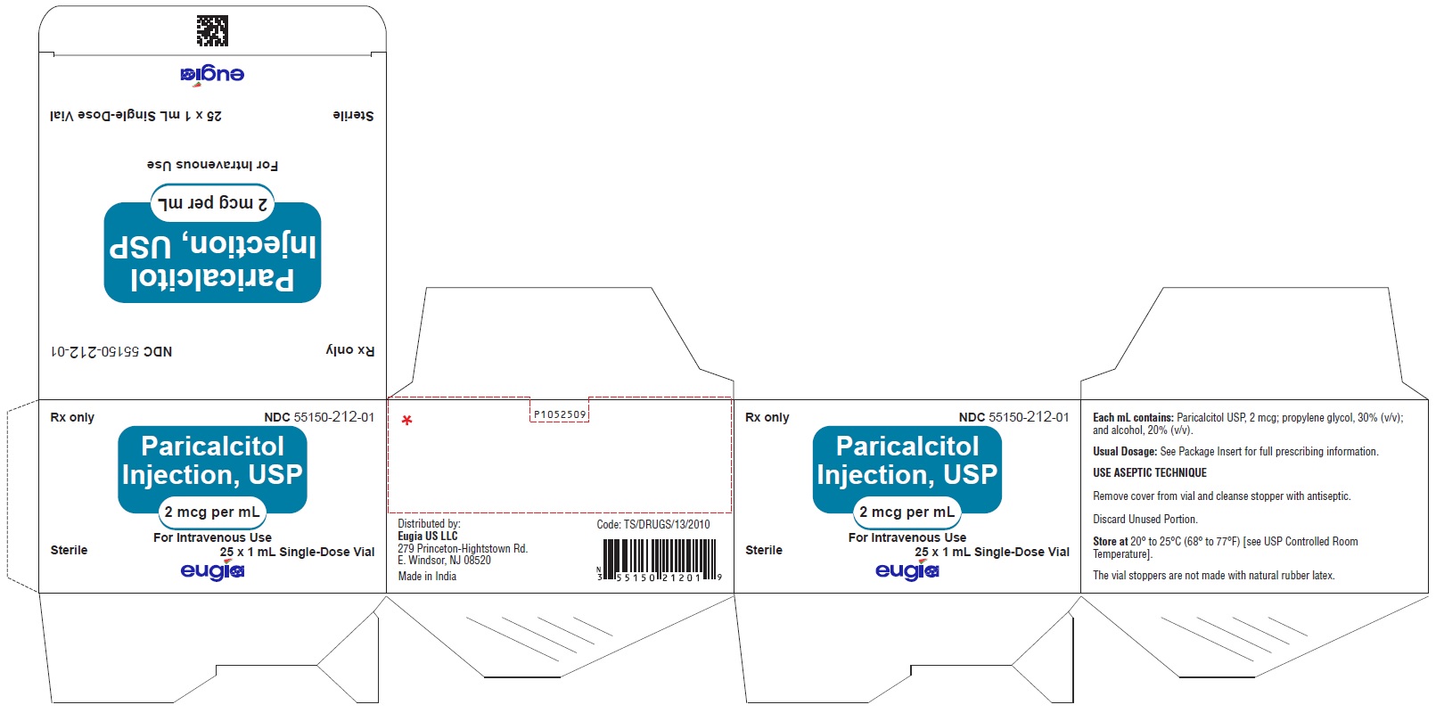PACKAGE LABEL-PRINCIPAL DISPLAY PANEL - 2 mcg per mL Container-Carton (25 Vials)