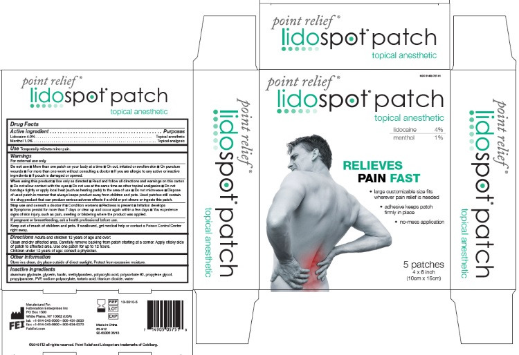Point Relief Lidospot With Menthol | Lidocaine, Menthol Patch Breastfeeding