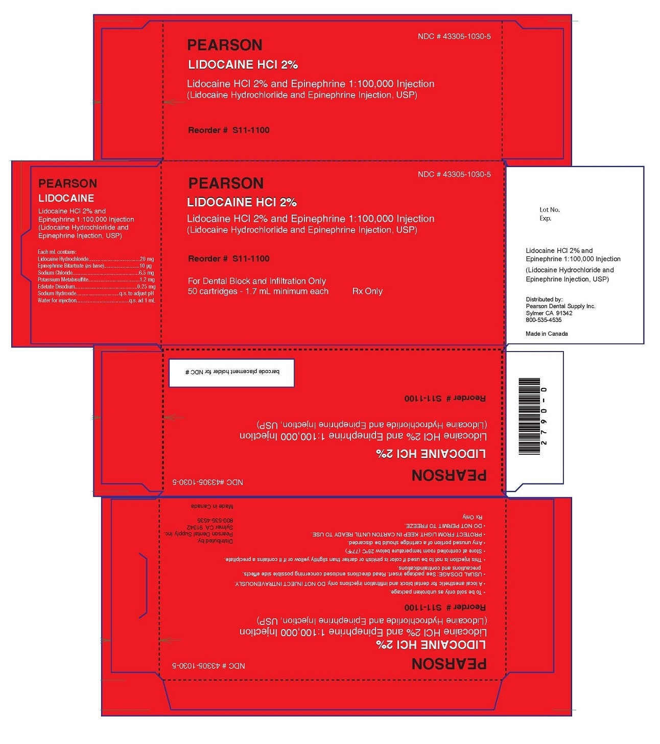 PRINCIPAL DISPLAY PANEL - 1.7 mL Cartridge Carton