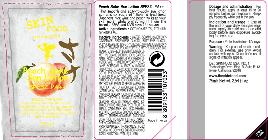 Peach Sake Sun Spf32 Pa Plus Plus | Octinoxate Lotion Breastfeeding