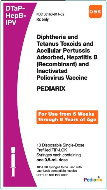 Pediarix 10 Syringe Carton