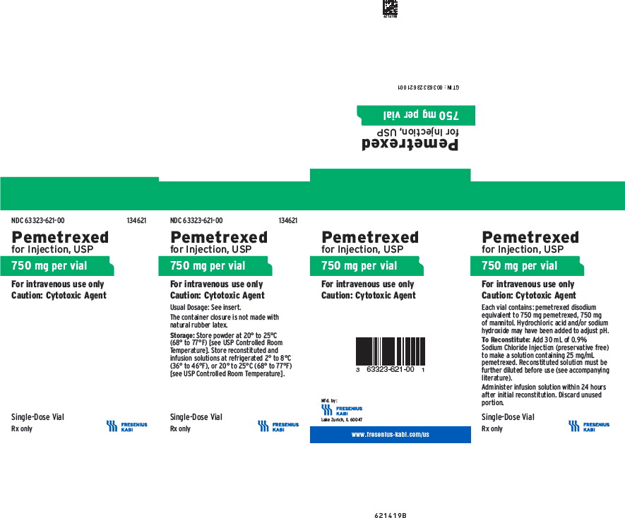 PACKAGE LABEL- PRINCIPAL DISPLAY – Pemetrexed 750 mg Single-Dose Vial Carton Panel
