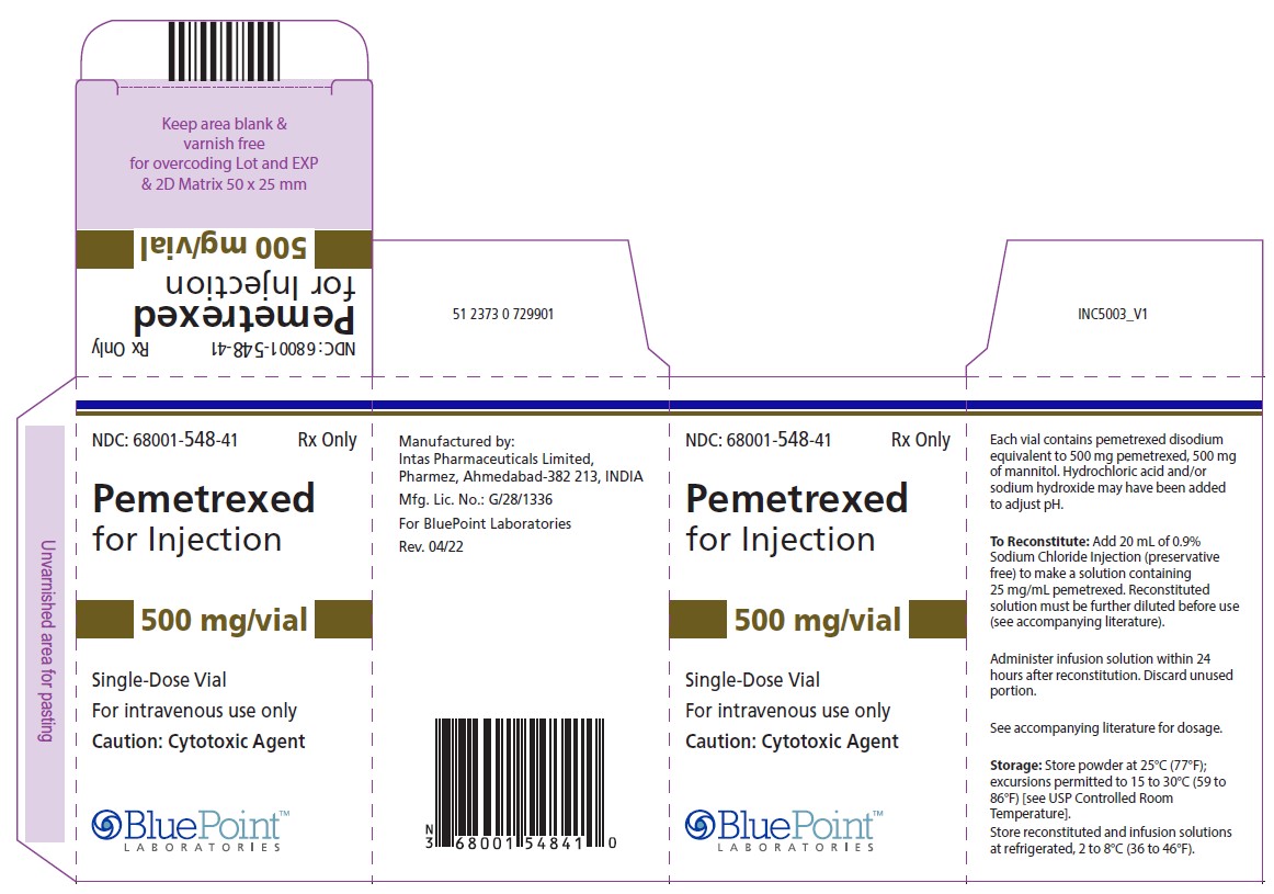 Carton-Pemetrexed for Injection 500 mg/Vial