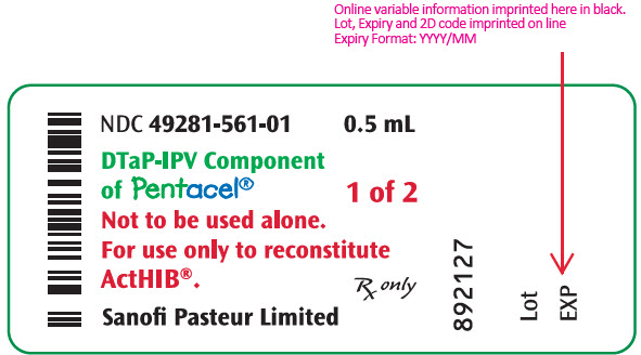 PRINCIPAL DISPLAY PANEL - 0.5 mL Vial Label - 561