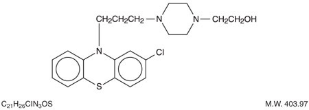 This is an image of the structural formula of perphenazine.