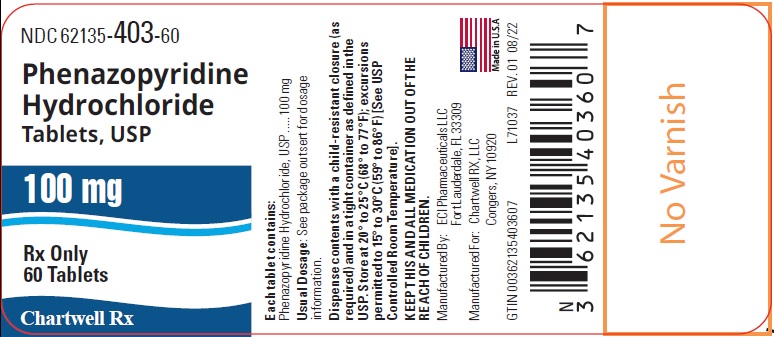 phenazoyridine hydrochloride tablet, 100 mg