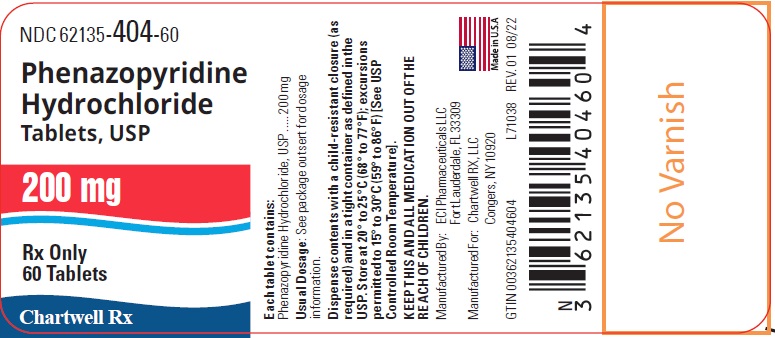 phenazoyridine hydrochloride tablet, 200 mg