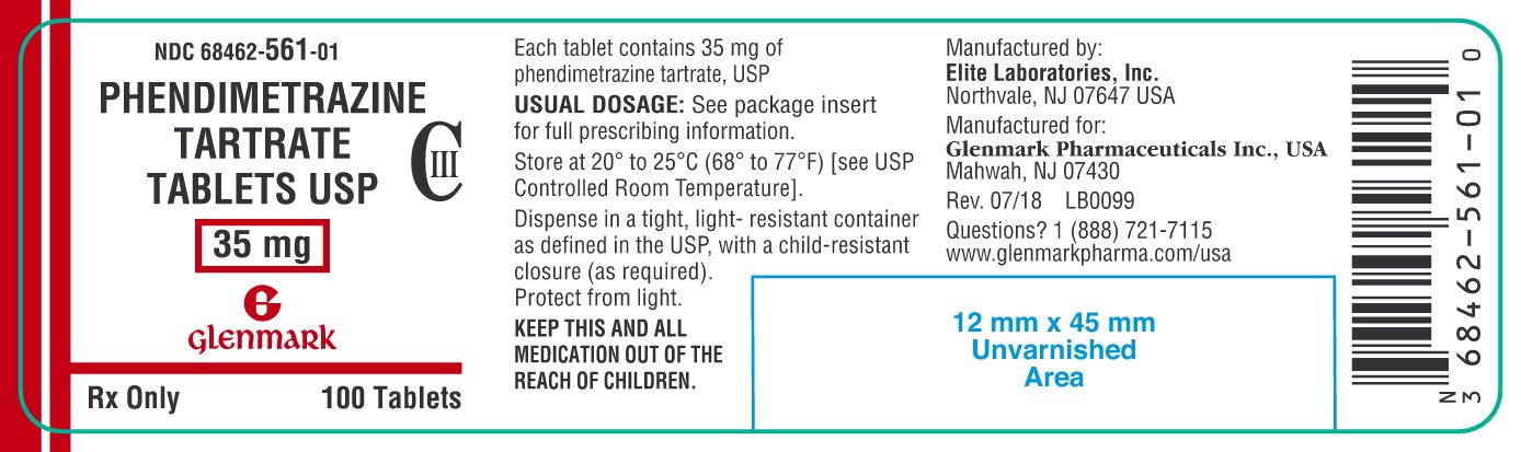 Phendimetrazine Tartrate Tablets 35mg- 100ct Container Label