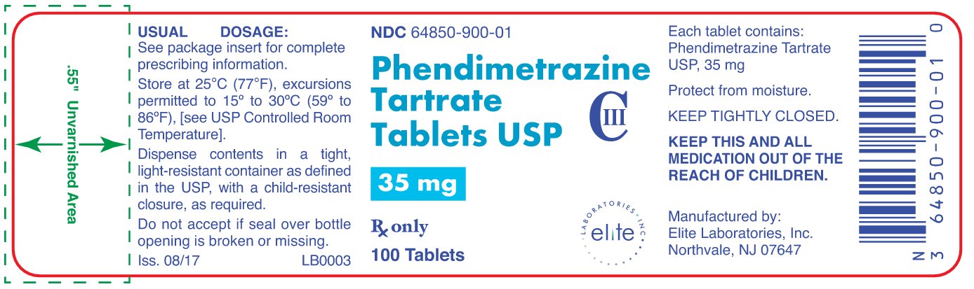 Phendimetrazine Tartrate 100 ct Label
