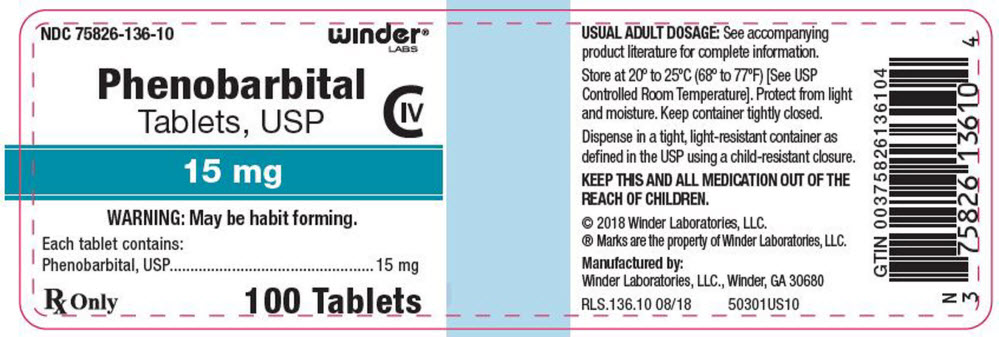 Principal Display Panel - 15 mg Tablet Bottle Label
