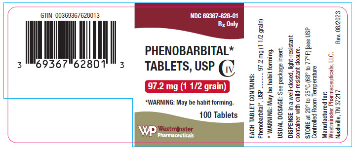 Principal Display Panel - 97.2 mg Tablet Bottle Label