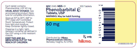 NDC 0143-1495-01 Phenobarbital Tablets, USP 15 mg 100 Tablets Rx Only