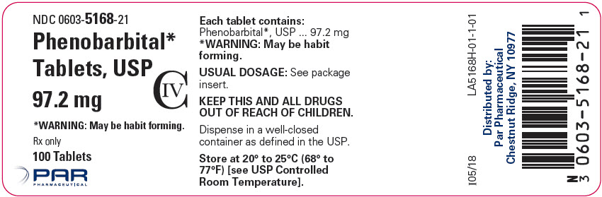 97.2mg - 100 tablet label