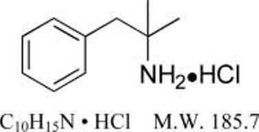 Phentermine hydrochloride Structure