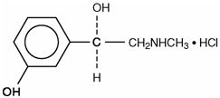 This is an image of the structural formula of Phenylephrine
