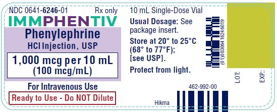 Immphentiv RTU 10 mL Container Label