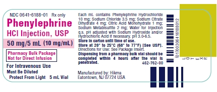 Phenylephrine HCI Injection, UPS 5 mL PBP Container Label