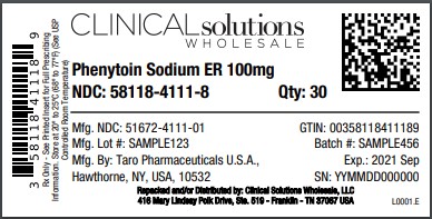 Phenytoin Sodium ER 100mg capsule 30 count blister card