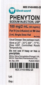 Phenytoin Sodium Injection, USP 100 mg/2mL