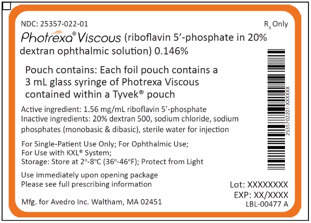 Photrexa Viscous Foil Pouch Label