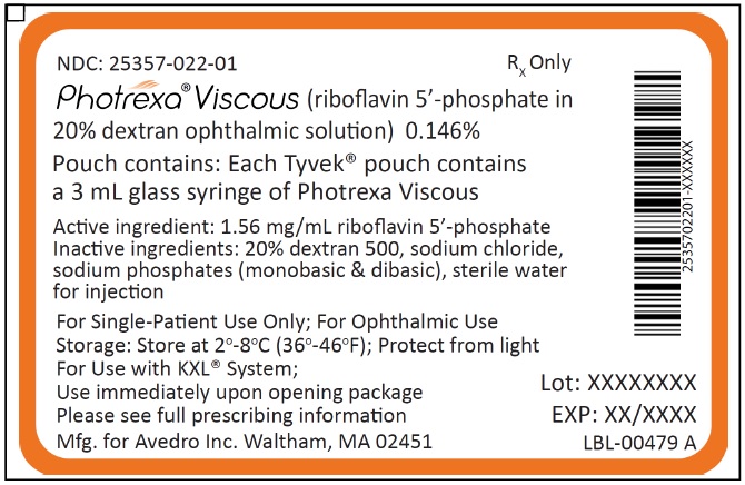 Photrexa Viscous Tyvek Pouch Label
