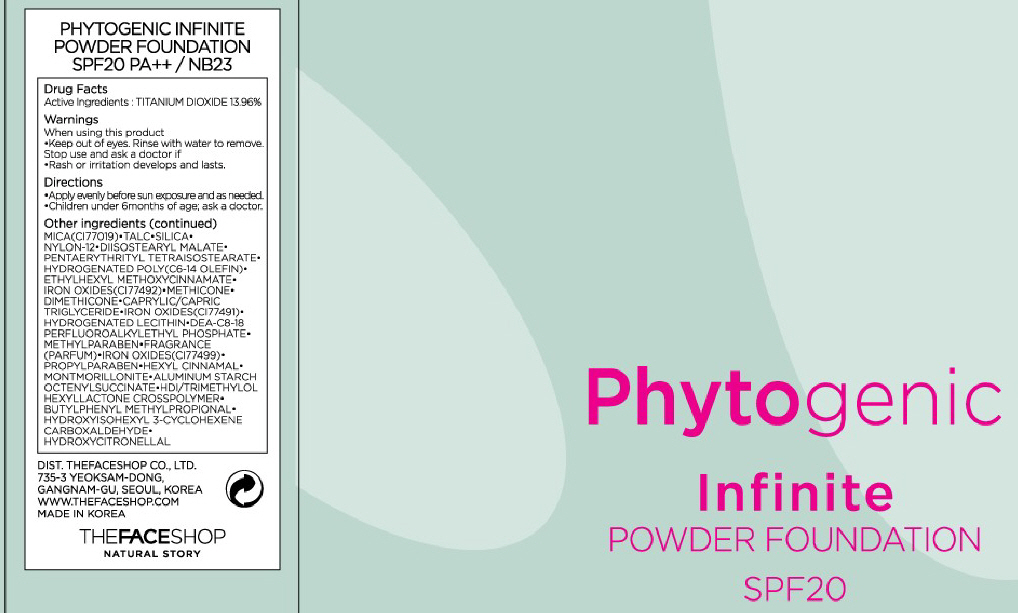 Phytogenic Infinite Powder Foundation Spf20 Nb23 | Titanium Dioxide Powder Breastfeeding