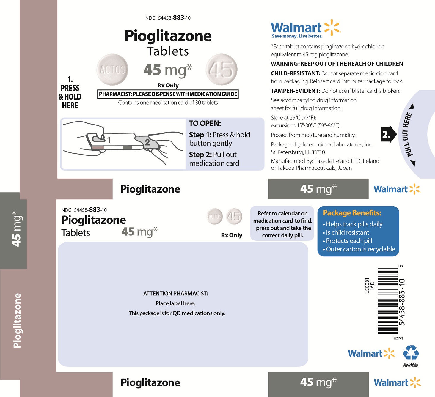Pioglitazone Tablets 45 mg