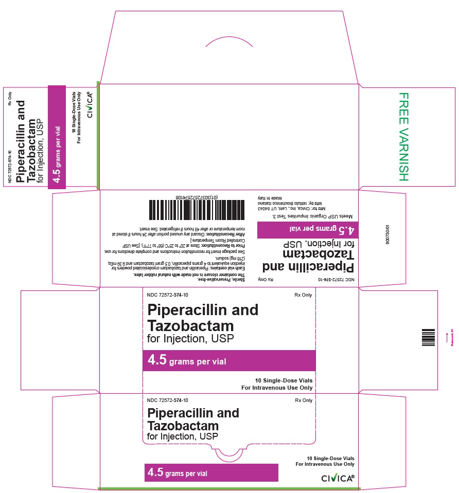 Piperacillin and Tazobactam 4.5 g Carton