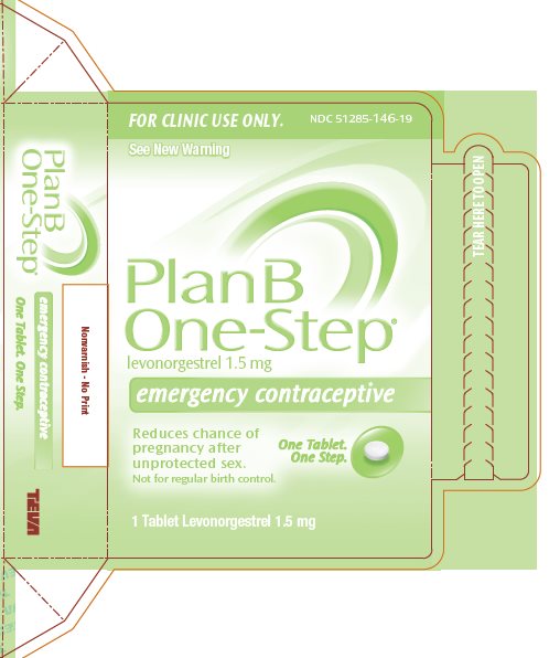 Plan B One-Step® (levonorgestrel 1.5 mg), 1s CLINIC Unit-Dose Box, Part 3 of 3