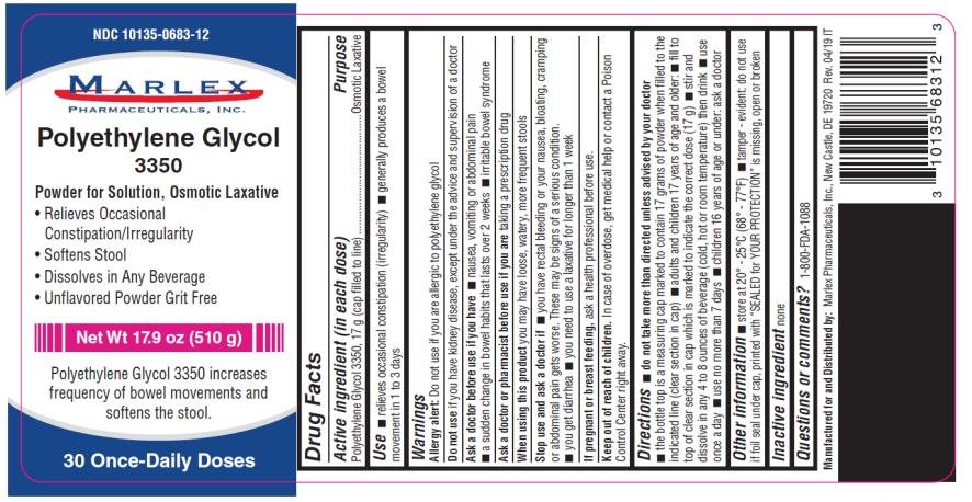 PRINCIPAL DISPLAY PANEL
NDC 10135-0683-12
Polyethylene Glycol 
3350 
Powder for Solution, Osmotic Laxative
Net Wt 17.9 oz (510 g)
30 Once-Daily Doses
