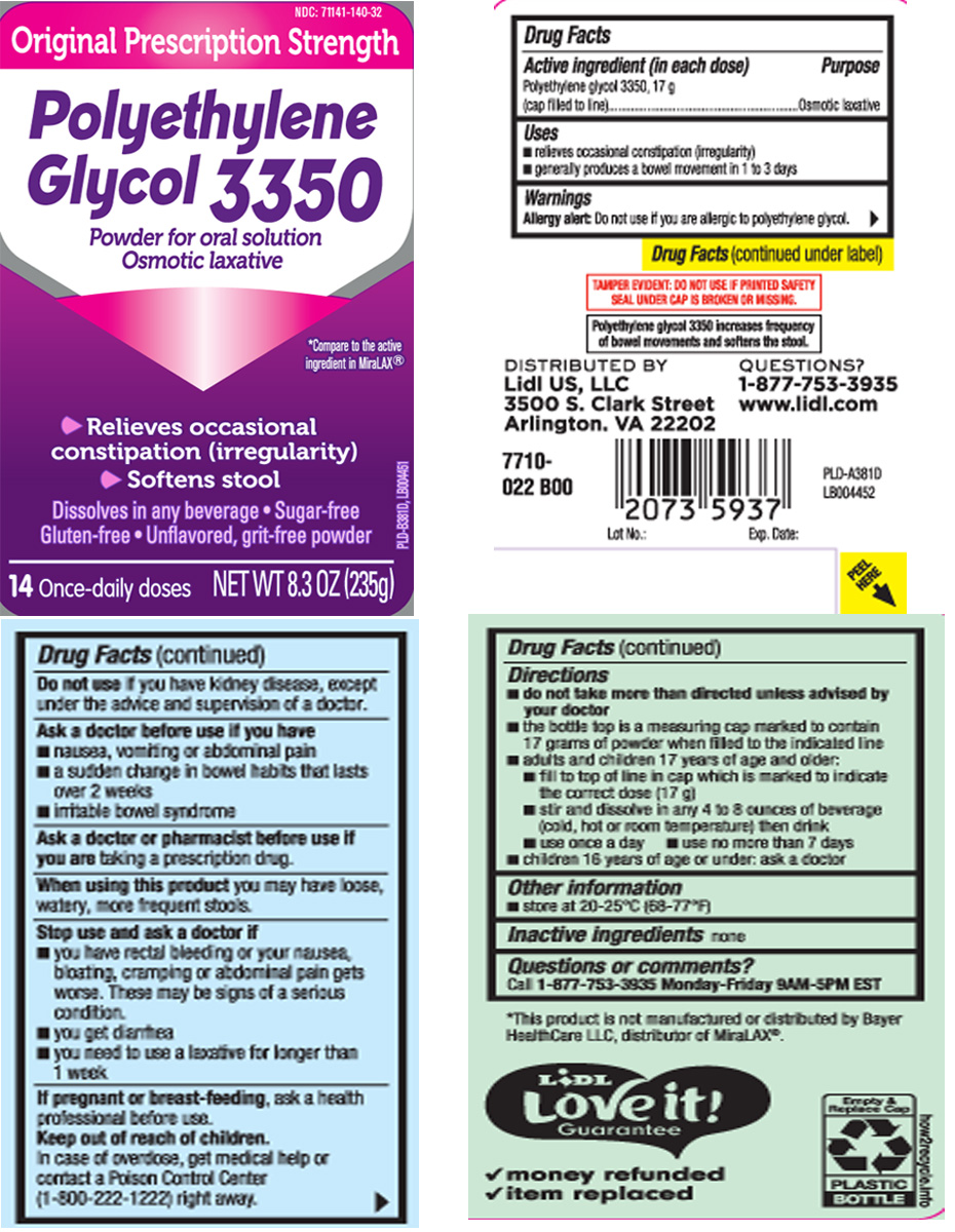 Polyethylene glycol 3350 17 g