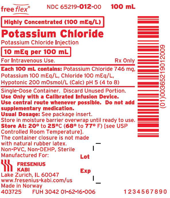Package Label - Principal Display Panel - Potassium Chloride 10 mEq 100 mL Bag Label
