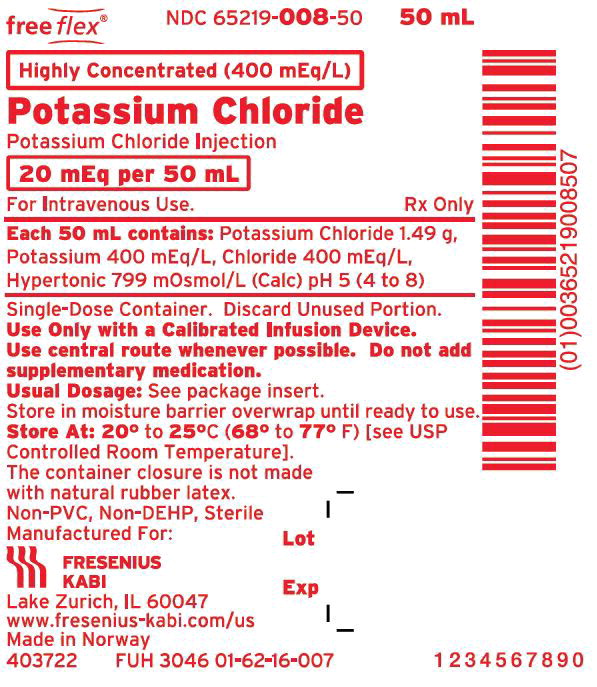 Package Label - Principal Display Panel - Potassium Chloride 20 mEq 50 mL Bag Label
