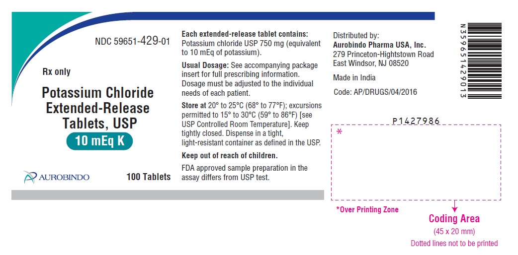 PACKAGE LABEL-PRINCIPAL DISPLAY PANEL - 10 mEq K (100 Tablets Bottle)