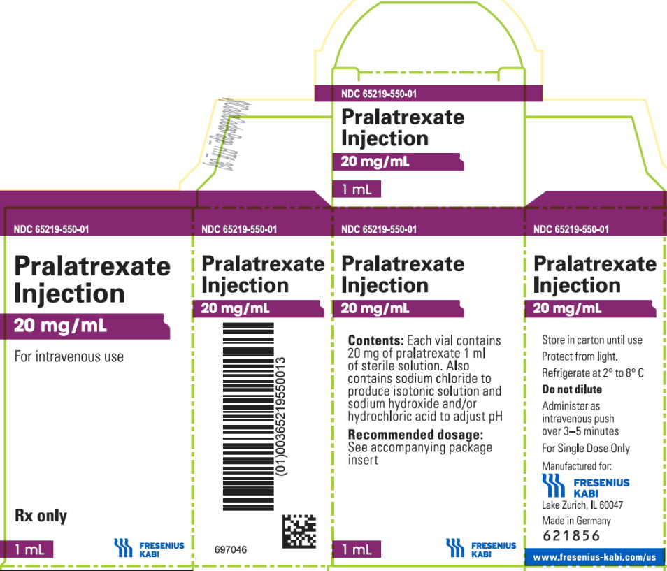 PRINCIPAL DISPLAY PANEL – Pralatrexate Injection 20 mg/mL – Carton
