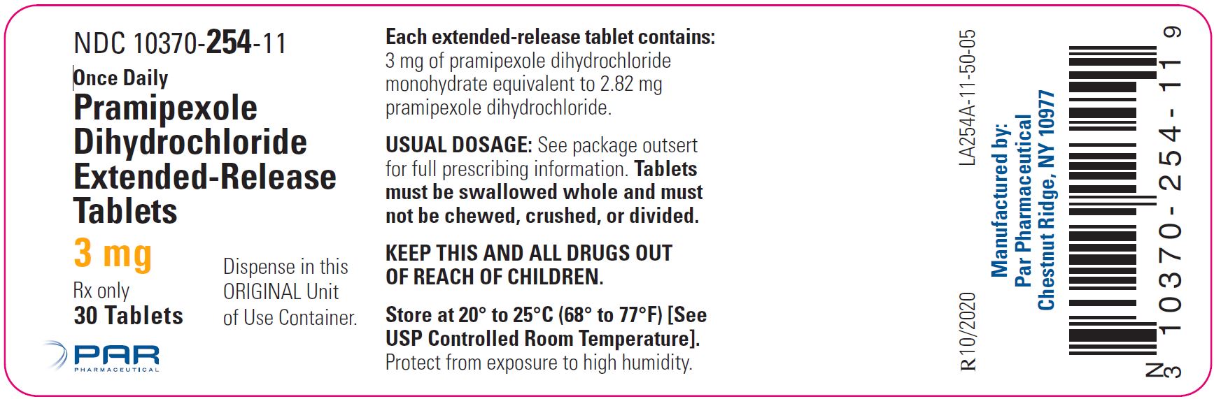 3 mg label