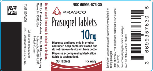 PACKAGE LABEL – Prasugrel 10 mg 30 Tablets
