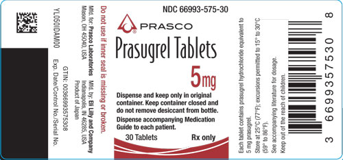 PACKAGE LABEL – Prasugrel 5 mg 30 Tablets
