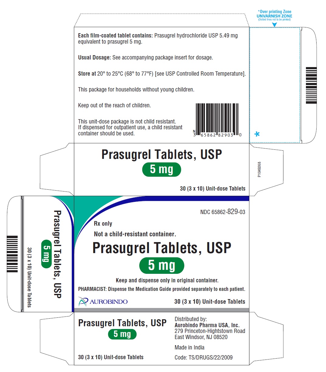 PACKAGE LABEL-PRINCIPAL DISPLAY PANEL - 5 mg (3 x 10) Unit-dose Tablets