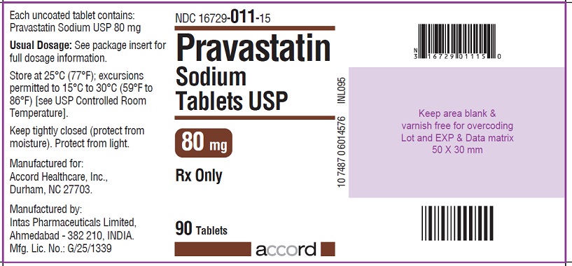 Pravastatin Sodium tablets 80mg