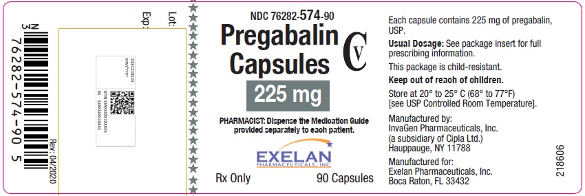 PRINCIPAL DISPLAY PANEL - 225 mg 