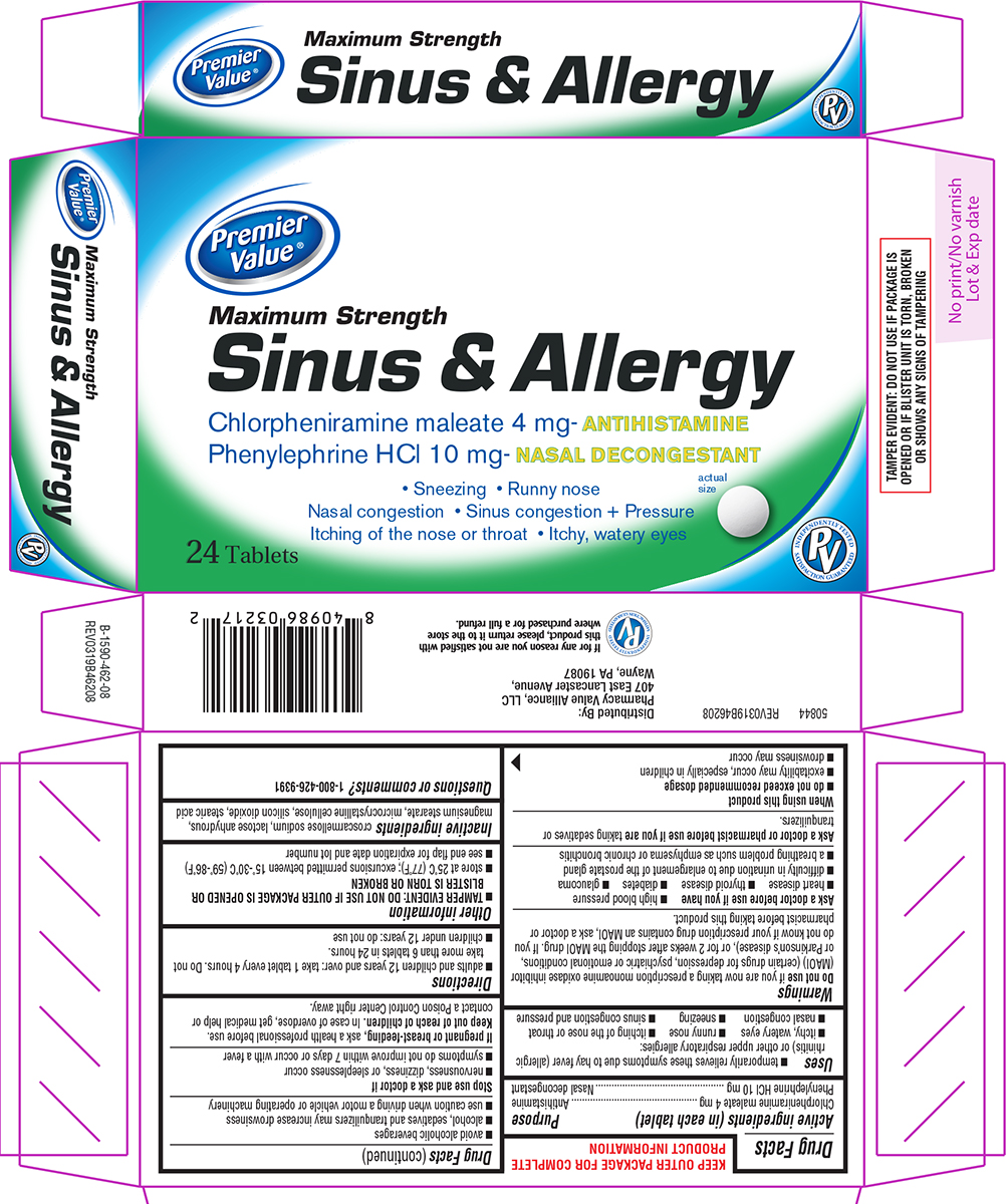 Sinus And Allergy Maximum Strength | Chlorpheniramine Maleate, Phenylephrine Hcl Tablet while Breastfeeding