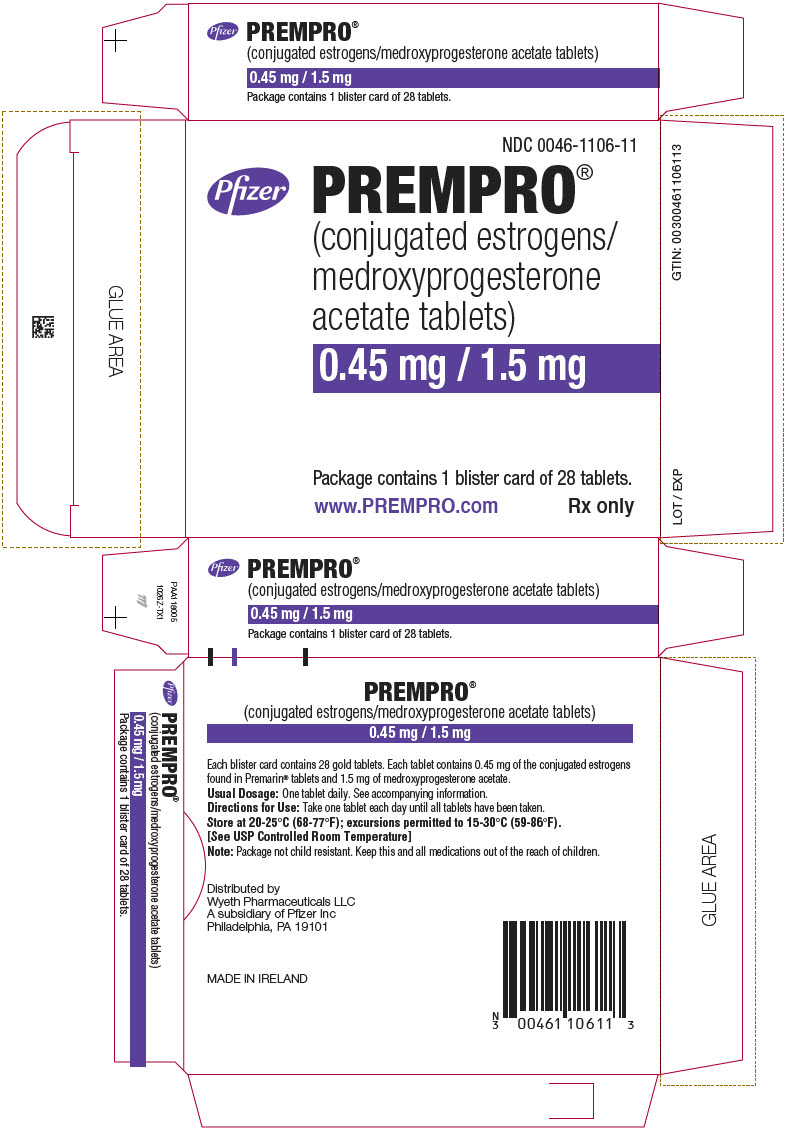 Principal Display Panel - 0.45 mg / 1.5 mg Blister Card Carton