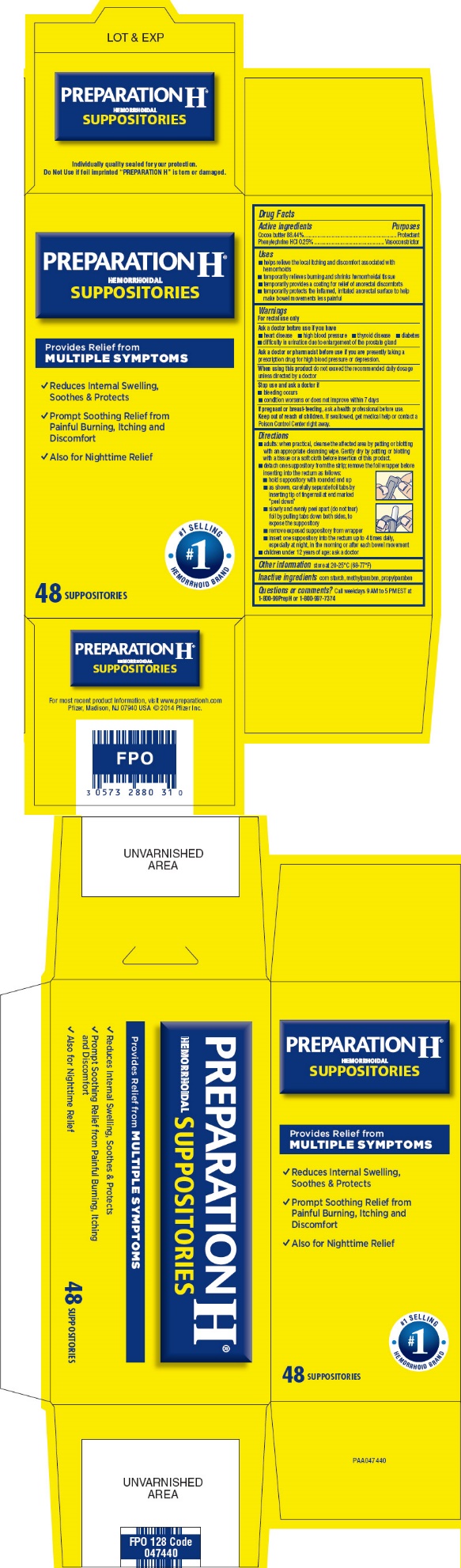 Principal Display Panel - 48 Suppository Blister Pack Carton