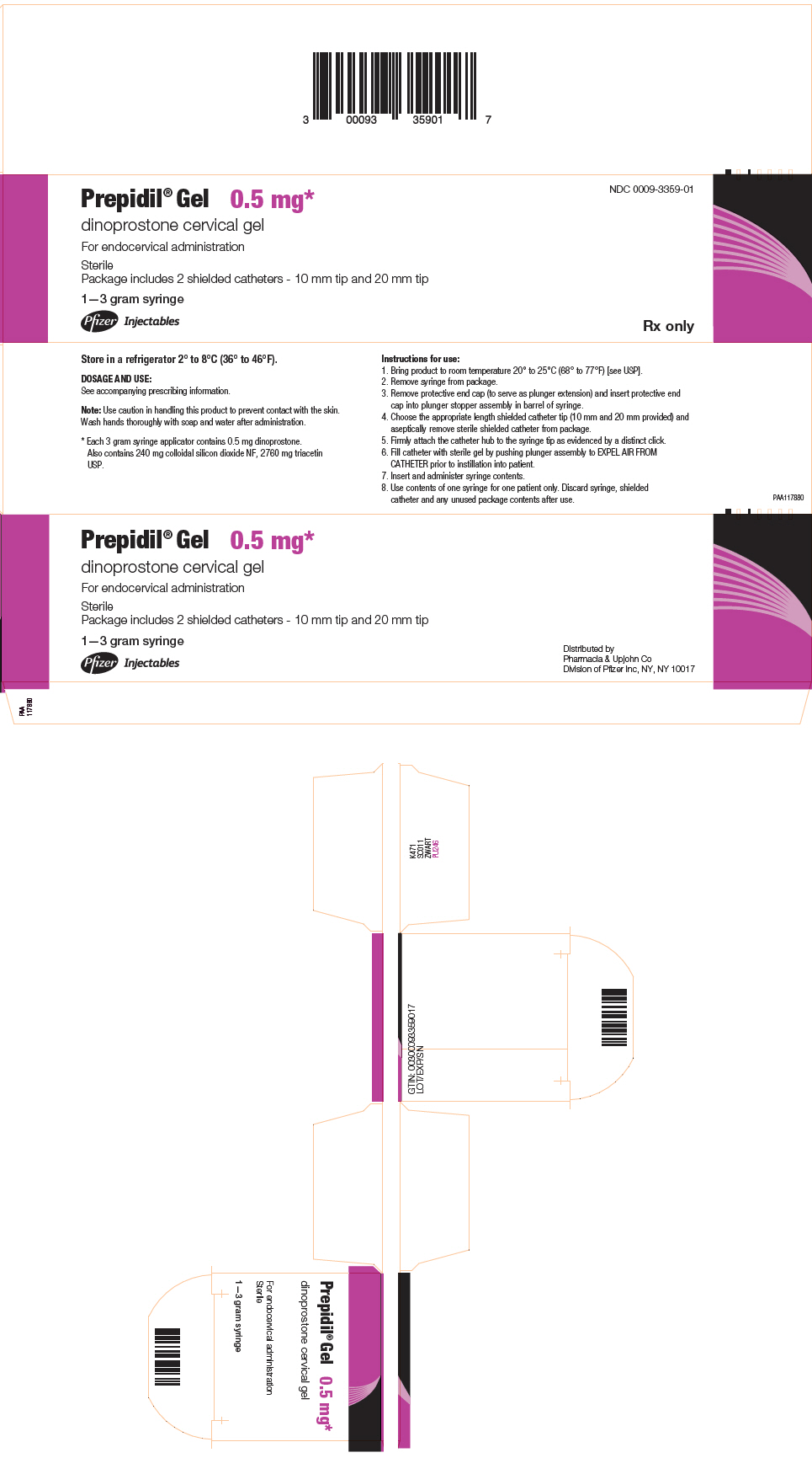 PRINCIPAL DISPLAY PANEL - 3 gram Syringe Carton